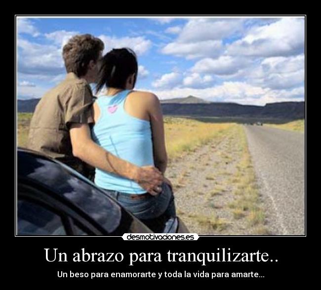 carteles abrazo beso toda vida desmotivaciones