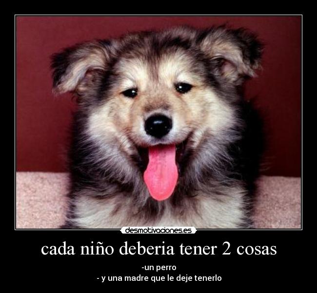 cada niño deberia tener 2 cosas - 