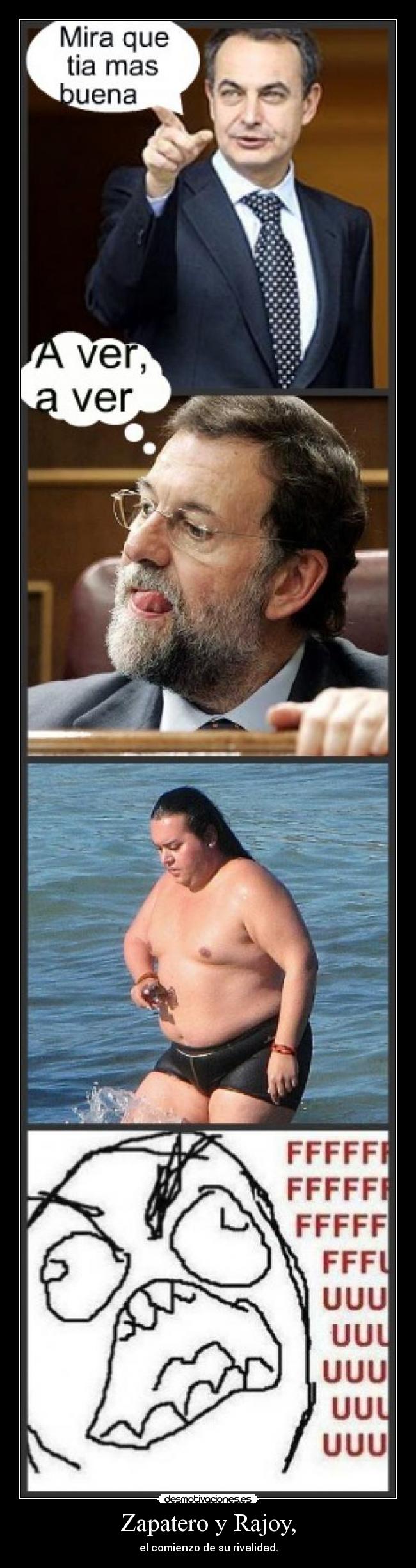 Zapatero y Rajoy, -