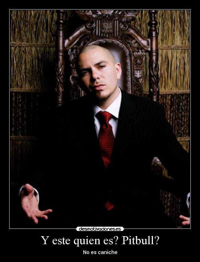 Y este quien es? Pitbull? - 