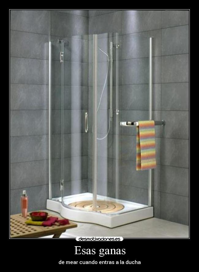 Esas ganas - de mear cuando entras a la ducha