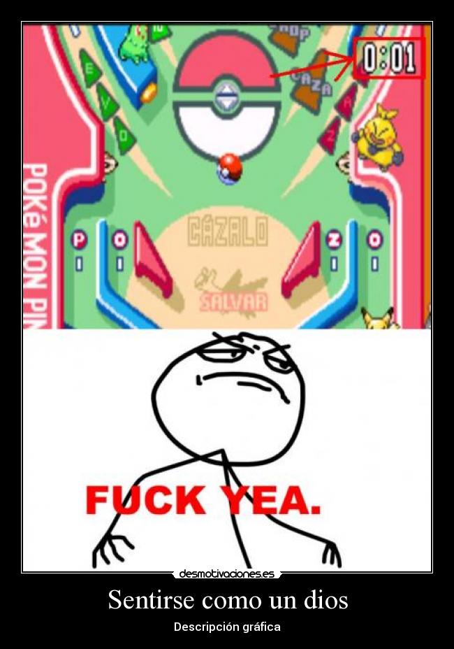 carteles dios pimball desmotivaciones