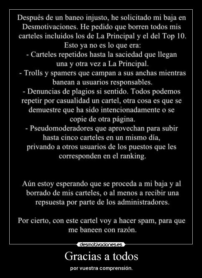 carteles protesta spam trolls cartel walt_k justin chuck norris bieber amor felicidad tristeza sims barcelona desmotivaciones