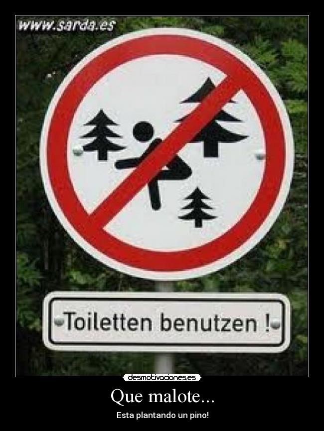 Que malote... - Esta plantando un pino!