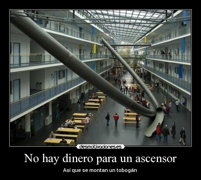 No hay dinero para un ascensor -