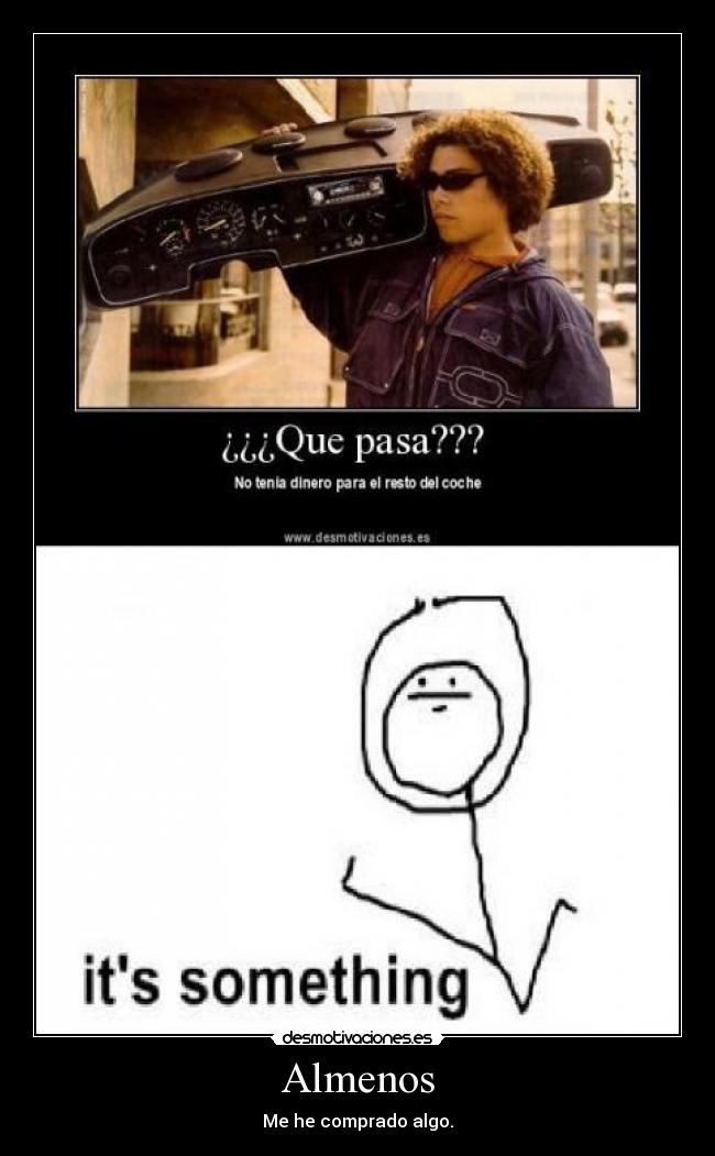 Almenos - Me he comprado algo.