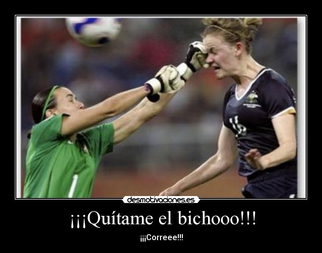 ¡¡¡Quítame el bichooo!!! - ¡¡¡Correee!!!