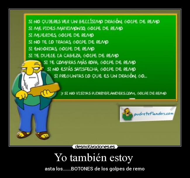 Yo también estoy - asta los.......BOTONES de los golpes de remo