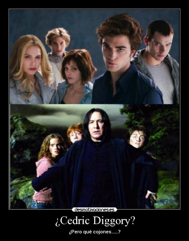 carteles harry potter cedric cullen snape desmotivaciones