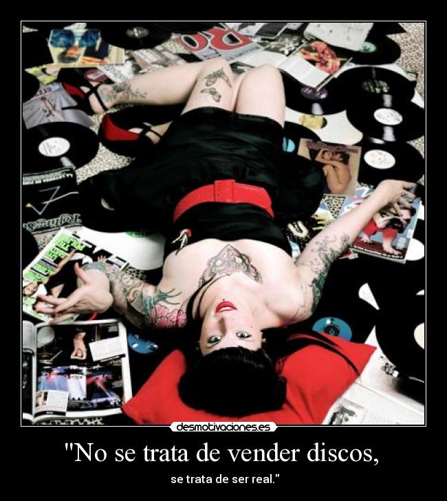 No se trata de vender discos,  - 