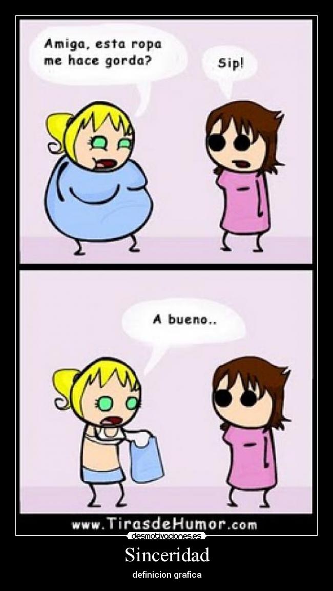 Sinceridad - definicion grafica
