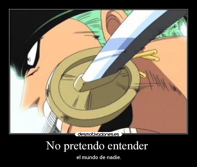 No pretendo entender -