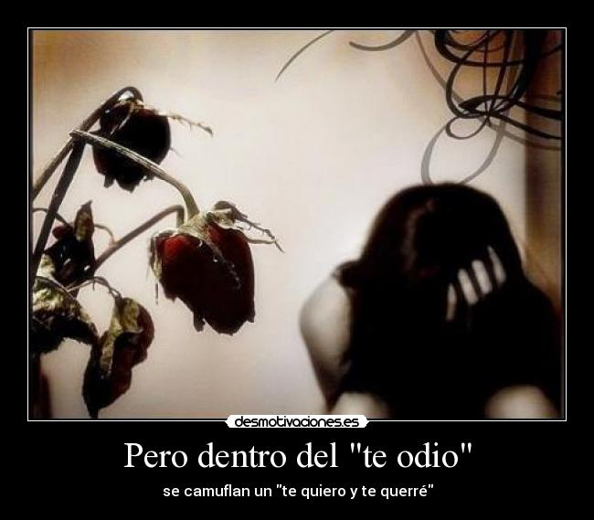 Pero dentro del te odio - 