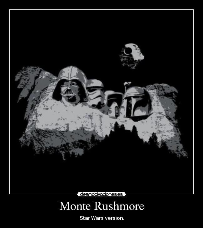 Monte Rushmore - Star Wars version.