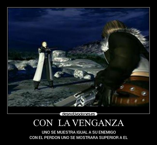 carteles conlavenganzaperdonenemigofinalfantasy desmotivaciones