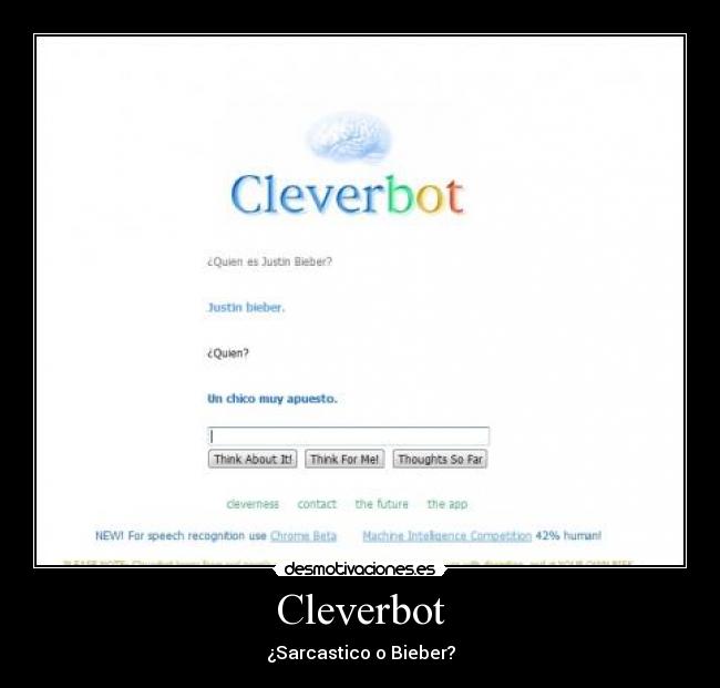 carteles cleverbot desmotivaciones