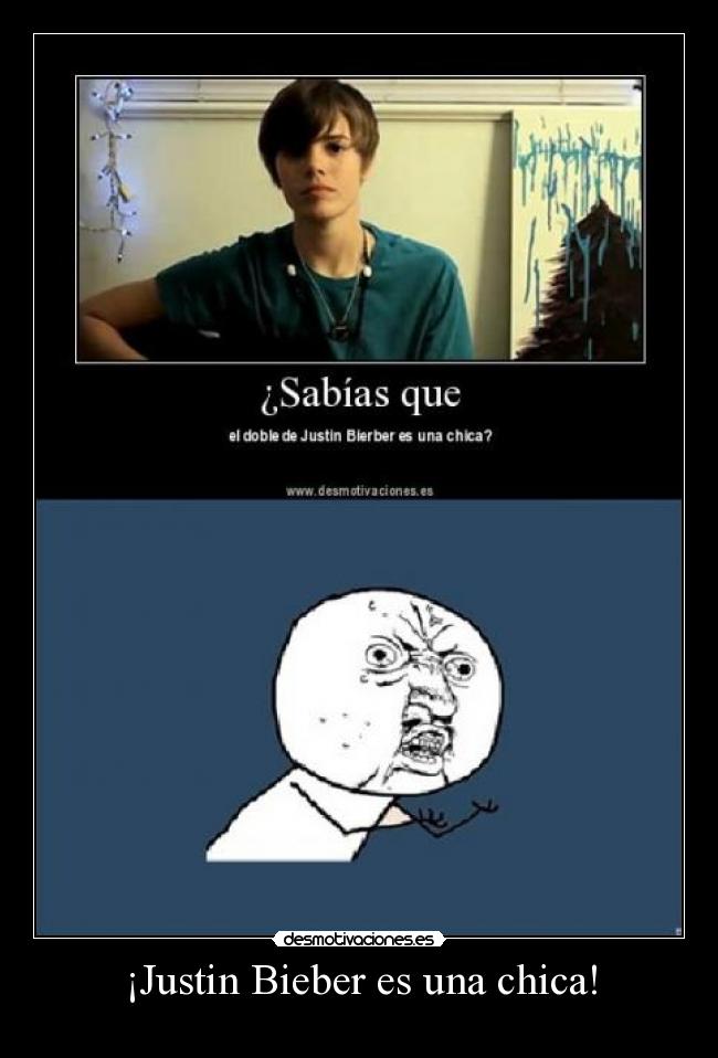 ¡Justin Bieber es una chica! -