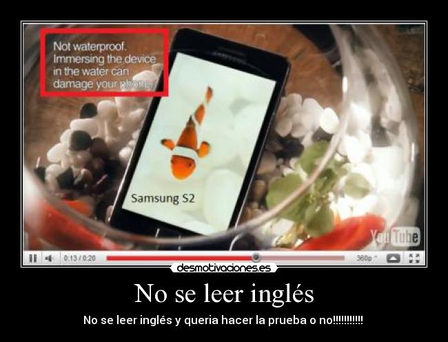 carteles leer ingles desmotivaciones