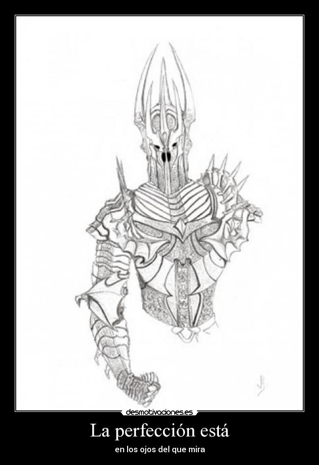 La perfección está -