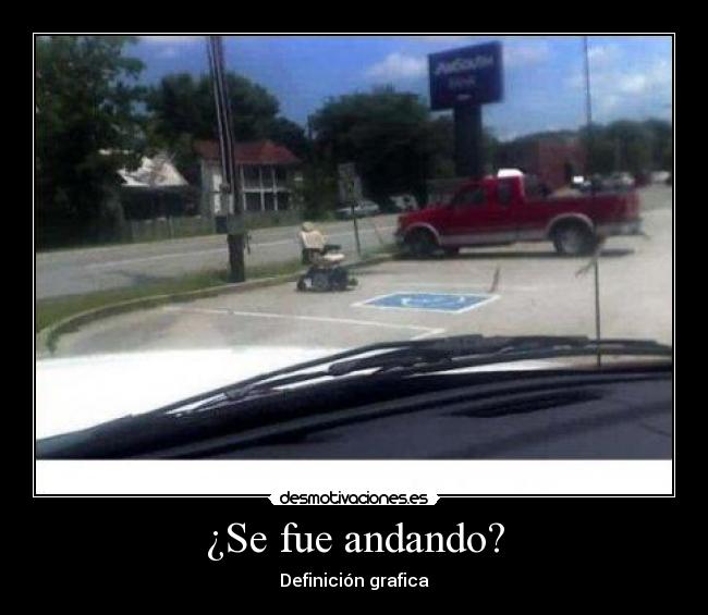¿Se fue andando? - 
