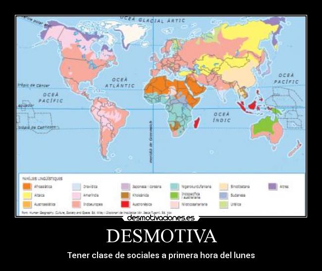 DESMOTIVA - Tener clase de sociales a primera hora del lunes