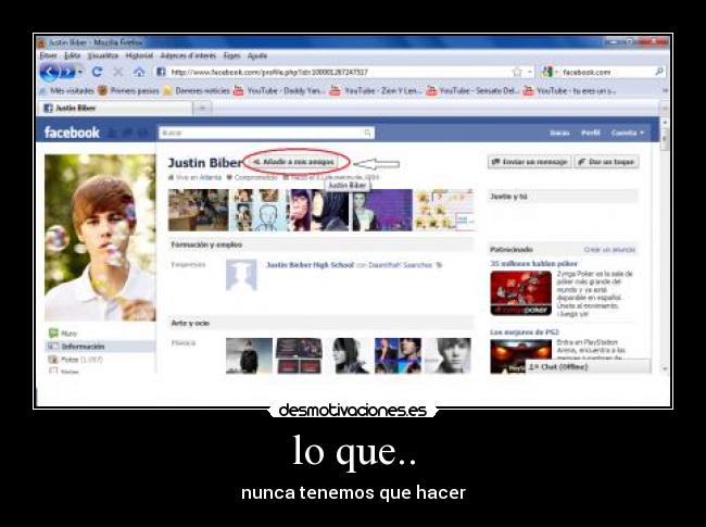 lo que.. - nunca tenemos que hacer