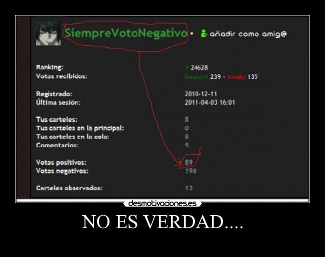 NO ES VERDAD.... -