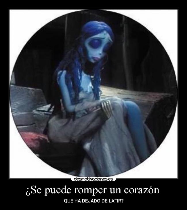 ¿Se puede romper un corazón - QUE HA DEJADO DE LATIR?