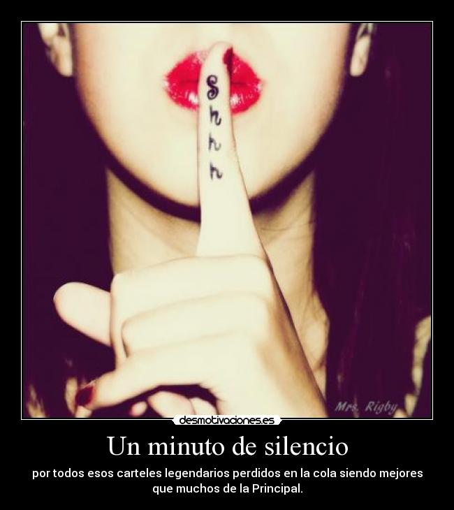 Un minuto de silencio -