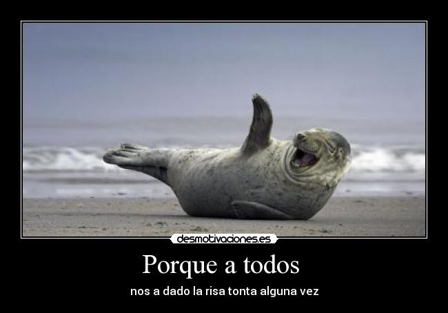 Porque a todos  - nos a dado la risa tonta alguna vez