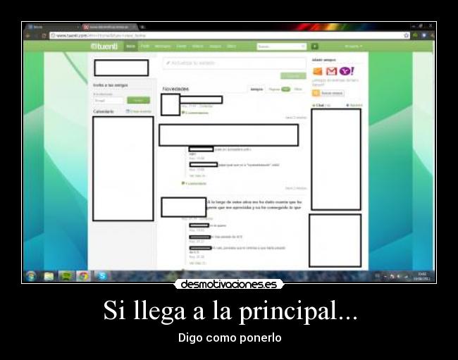 Si llega a la principal... - 