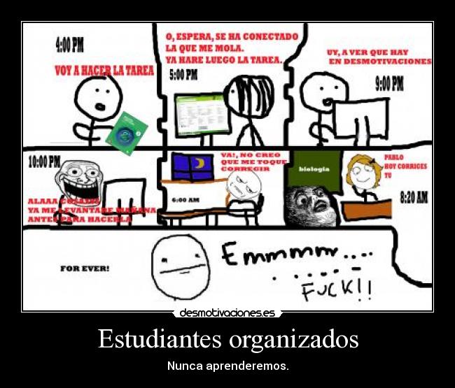 Estudiantes organizados - Nunca aprenderemos.