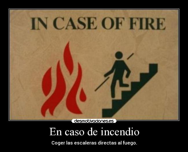 En caso de incendio - 