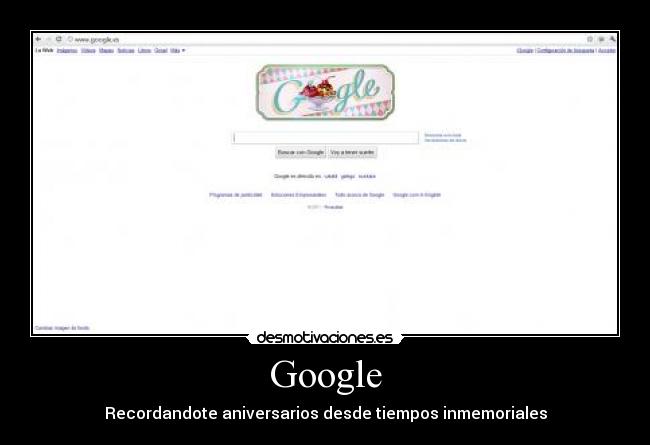 Google - Recordandote aniversarios desde tiempos inmemoriales
