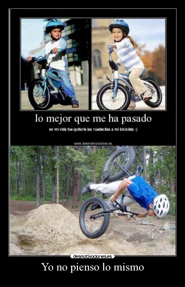 Yo no pienso lo mismo -