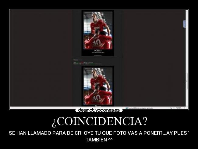 ¿COINCIDENCIA? -