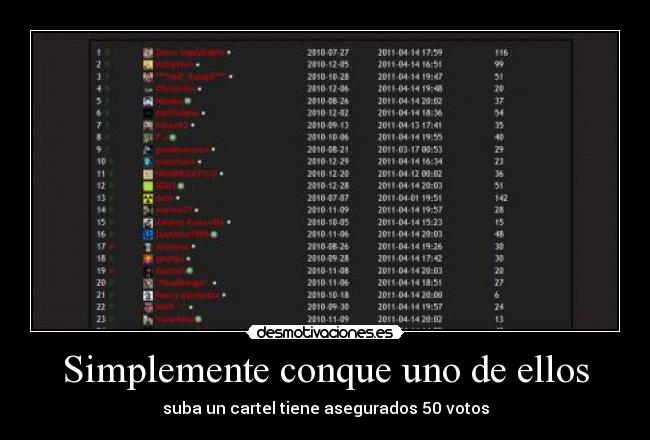 Simplemente conque uno de ellos -