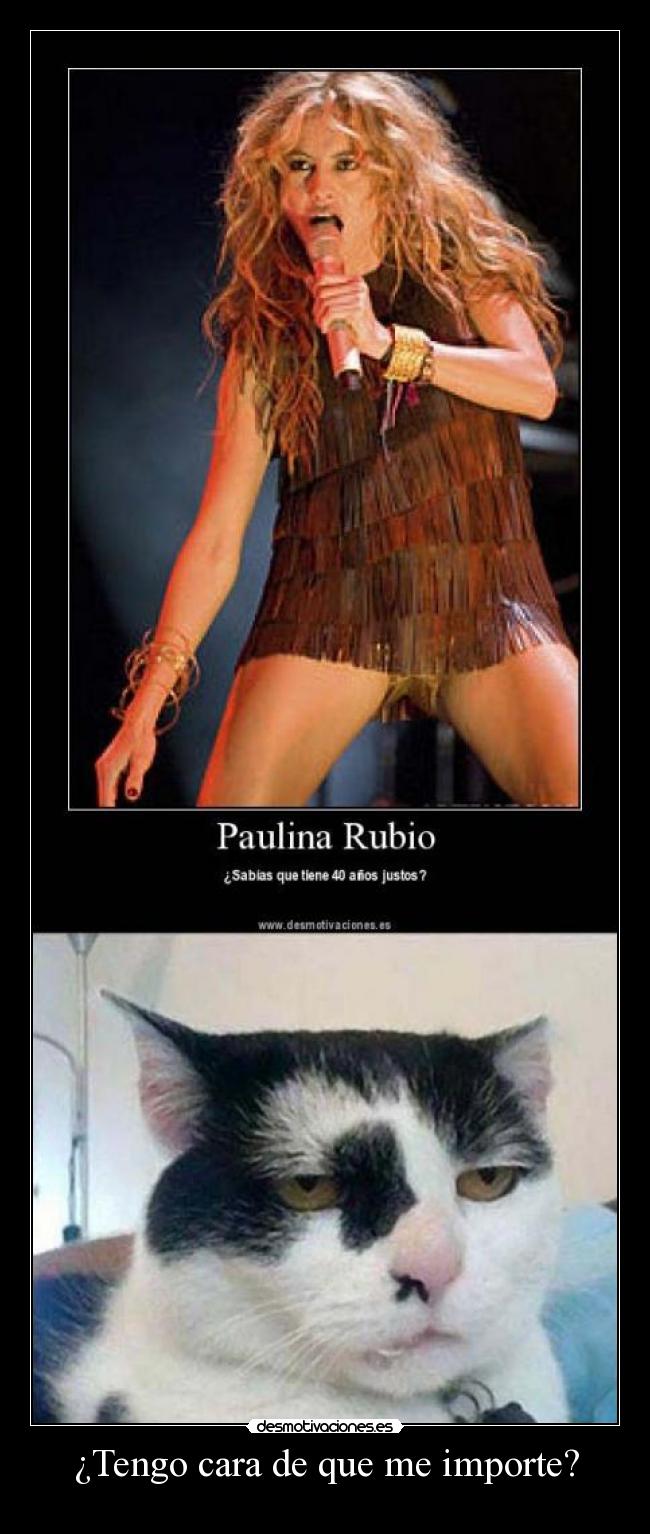 ¿Tengo cara de que me importe? -