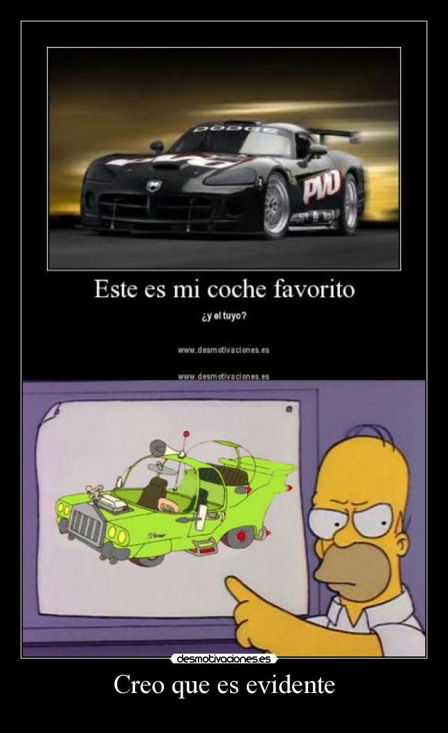 Creo que es evidente -