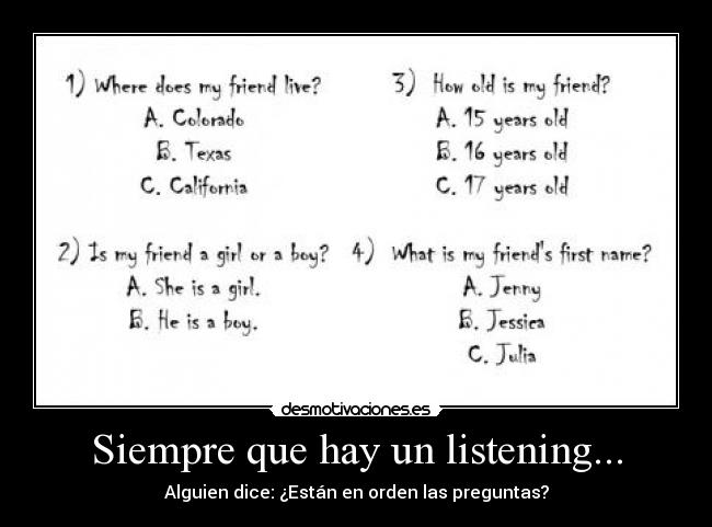 Siempre que hay un listening... - 