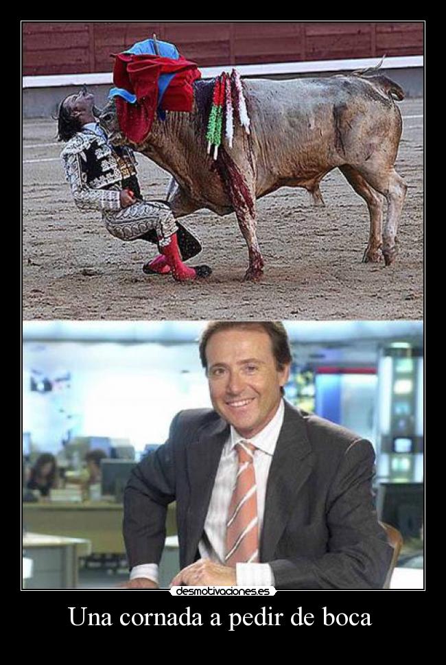 Una cornada a pedir de boca -