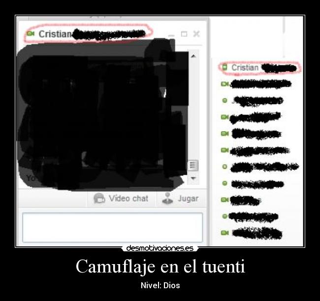 Camuflaje en el tuenti - 