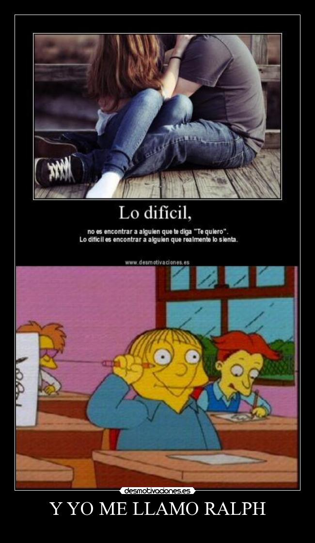 Y YO ME LLAMO RALPH -