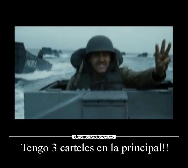 Tengo 3 carteles en la principal!! -