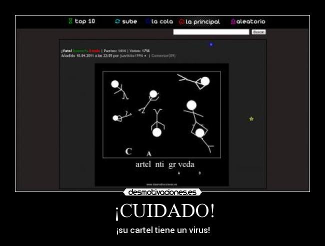 ¡CUIDADO! -