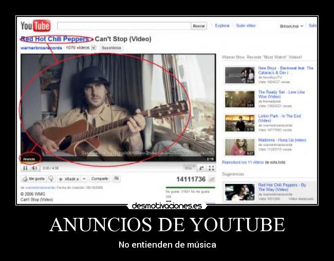 ANUNCIOS DE YOUTUBE -