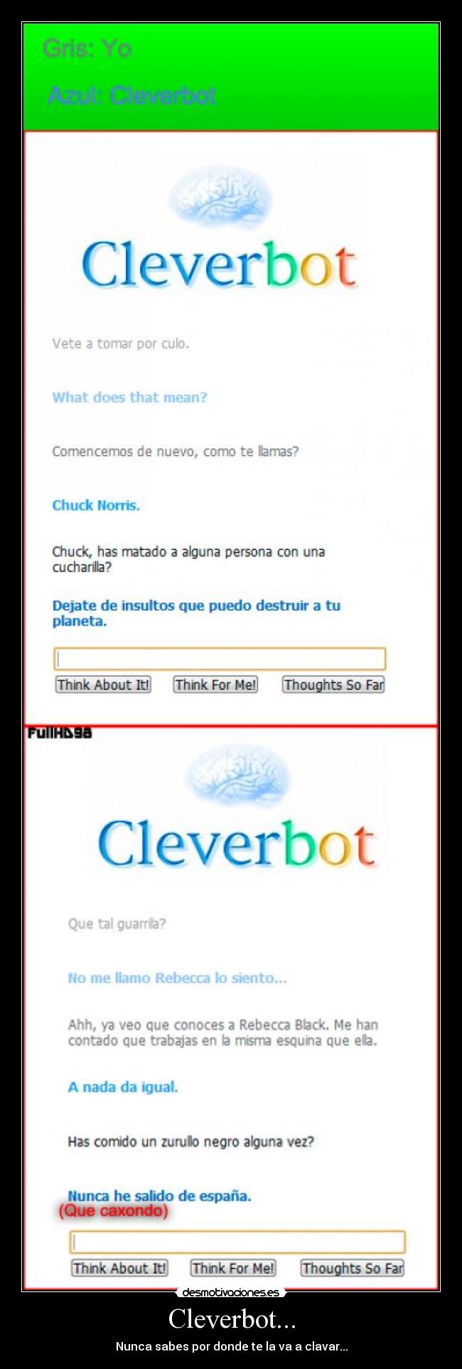 Cleverbot... -