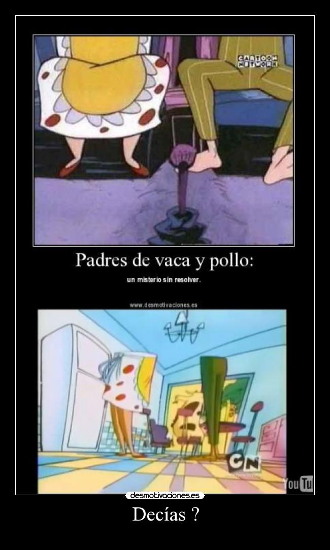 carteles vaca pollito desmotivaciones