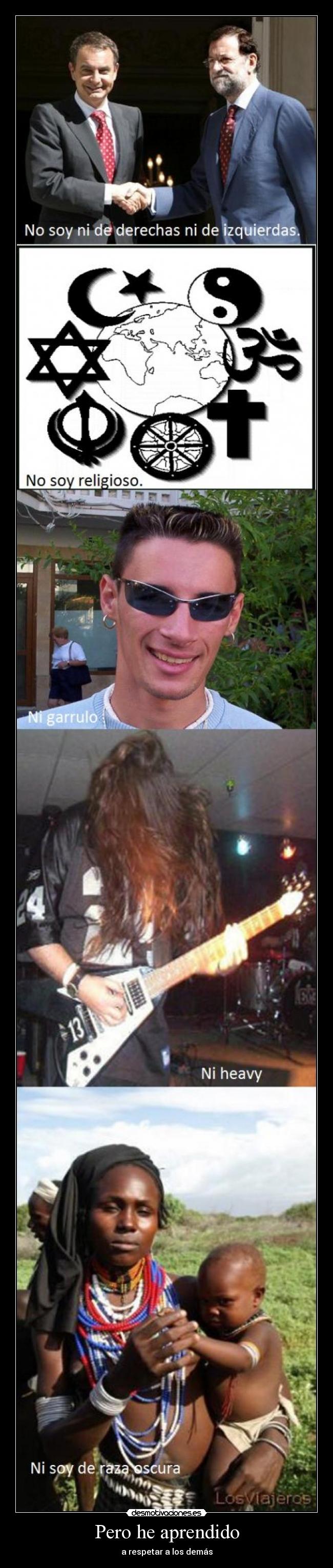 carteles pero aprendido respetar los demas desmotivaciones