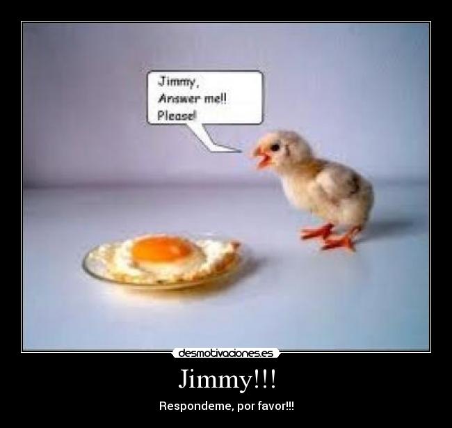Jimmy!!! - Respondeme, por favor!!!